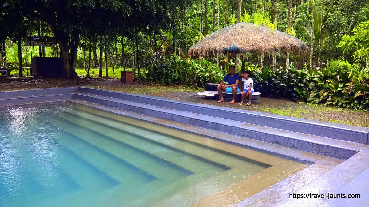 Father & Son by the pool @ Wayanad Resort