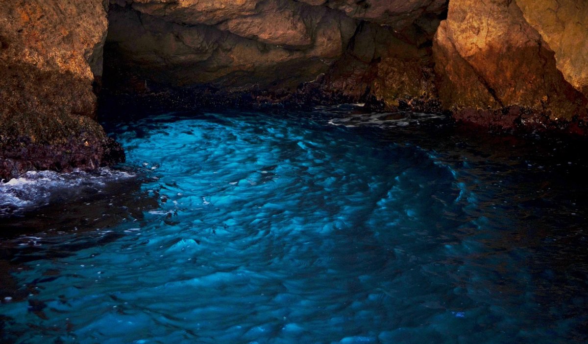Blue Grotto in Capri Island, Italy