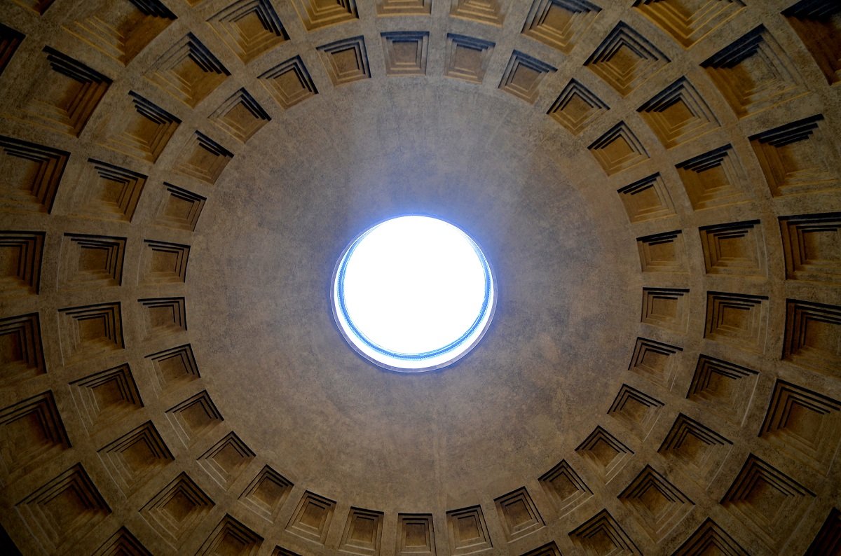 Pantheon Ceiling,Rome Italy