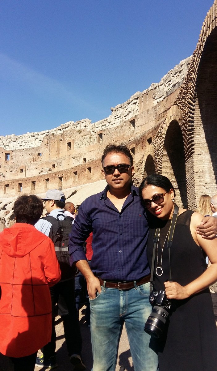 Selfie at Colosseum, Italy