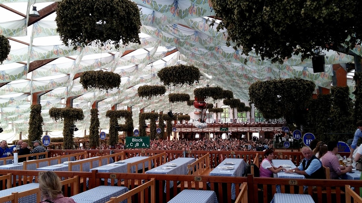 Beer tents at Oktoberfest