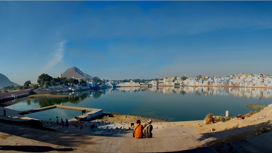 Pushkar lake and brahma temple