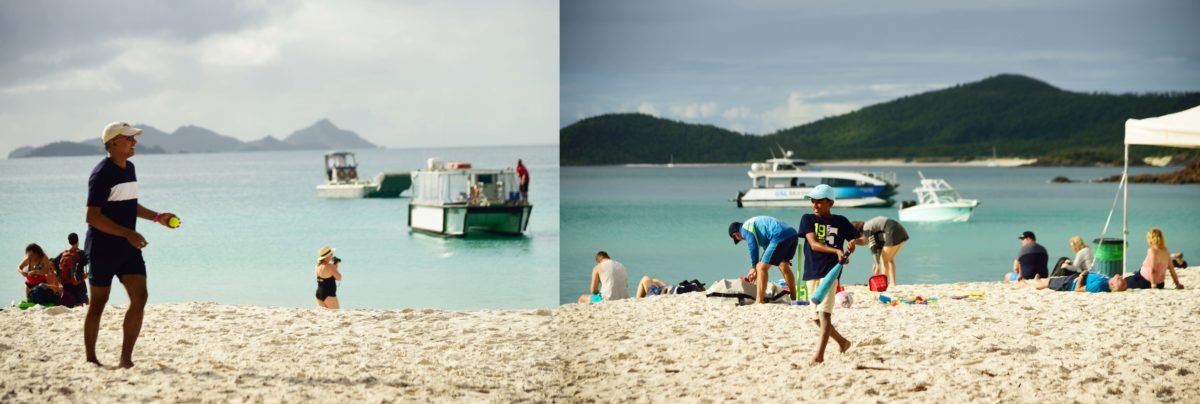 Cricket playingWhite haven beach, Australia