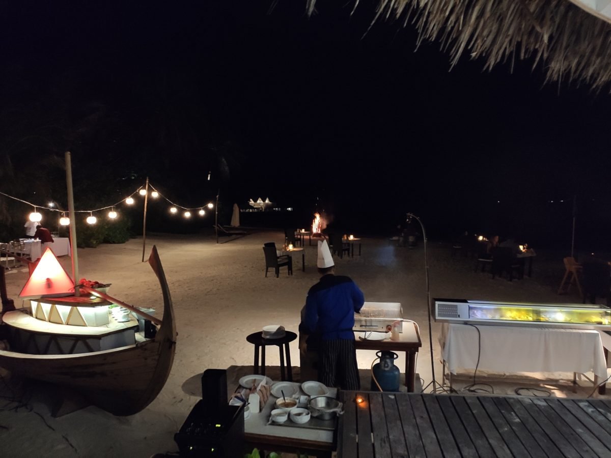 Dinner by the beach, Maldives