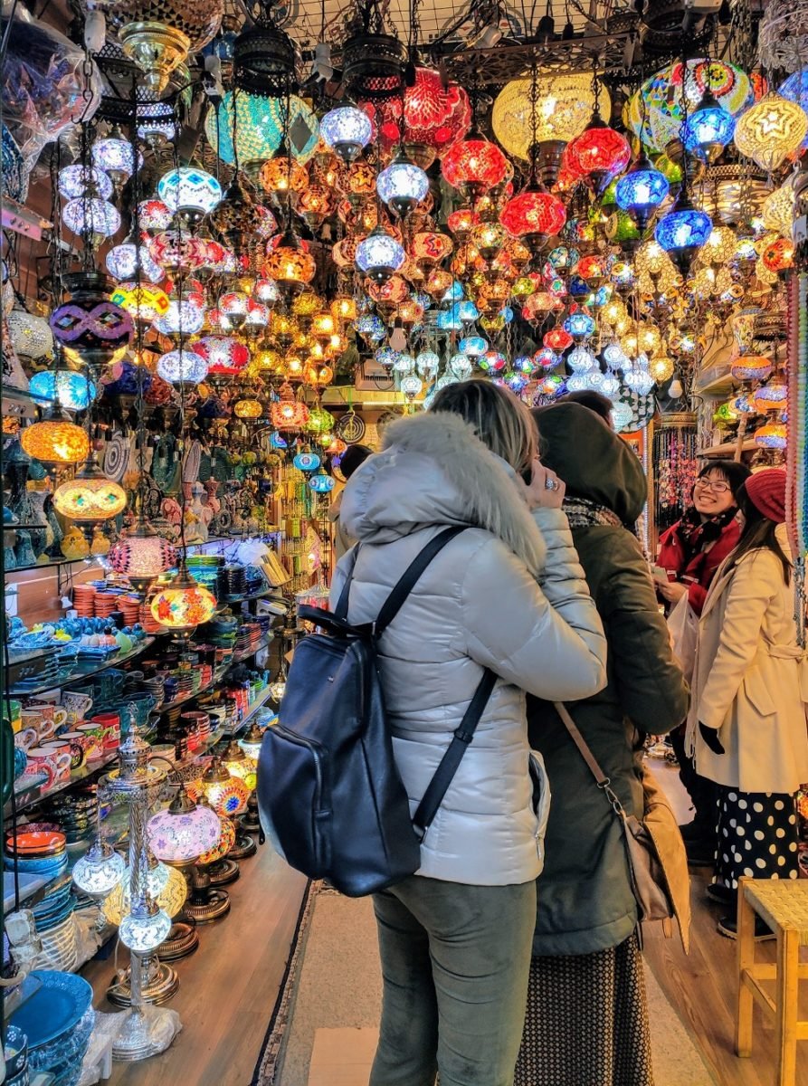 Tourists in the spotlight