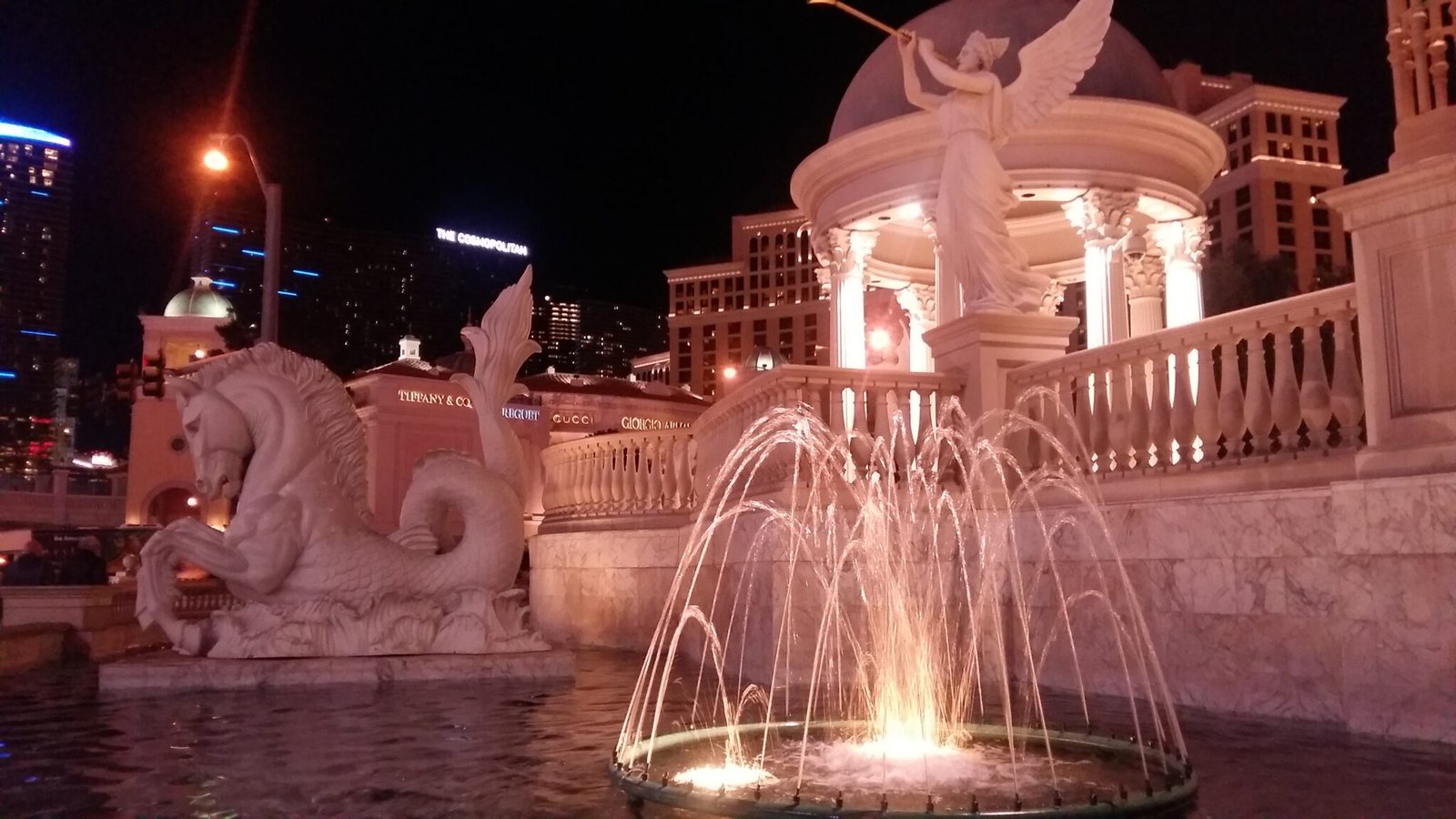The fountain at the corner of Belaggio Hotel, Las Vegas by Travel Jaunts